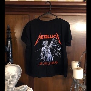 Metallica And Justice For All heavy metal band tee